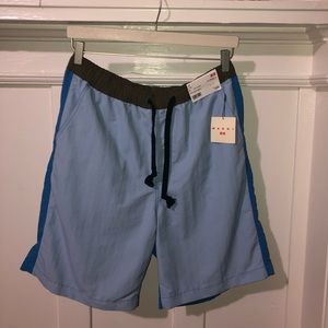 NWT Marni x Uniqlo two-toned nylon shorts sz. L